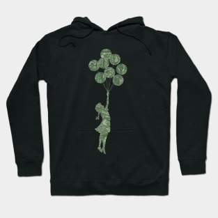 Banksy Flying Balloons Girl by US dollar Hoodie